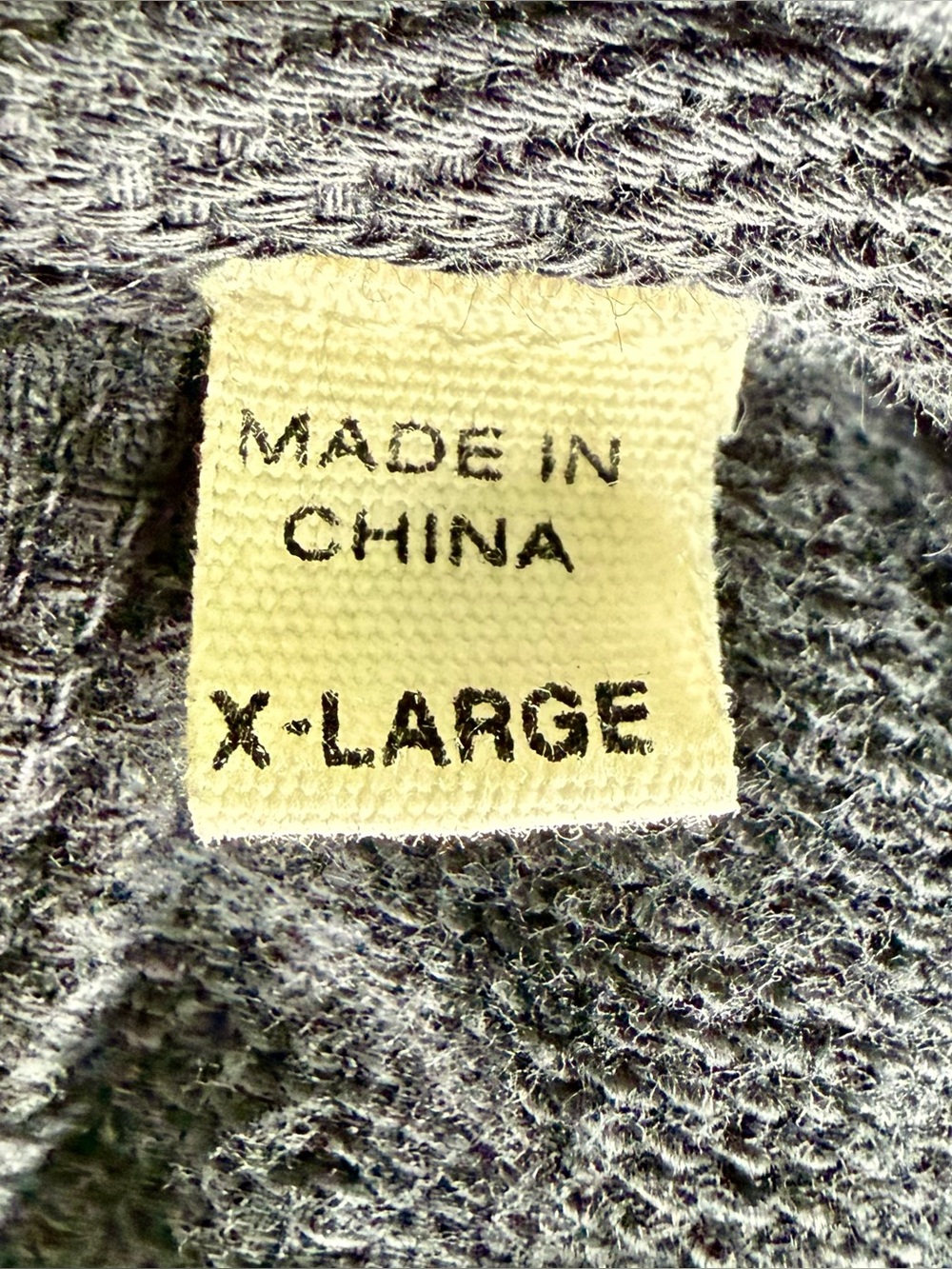 Buck Mason Alpine Fleece Full Zip Hoodie XL Faded Navy BM15014 - Picture 10 of 13